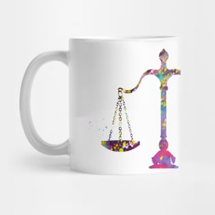 Scales of Justice Art Mug